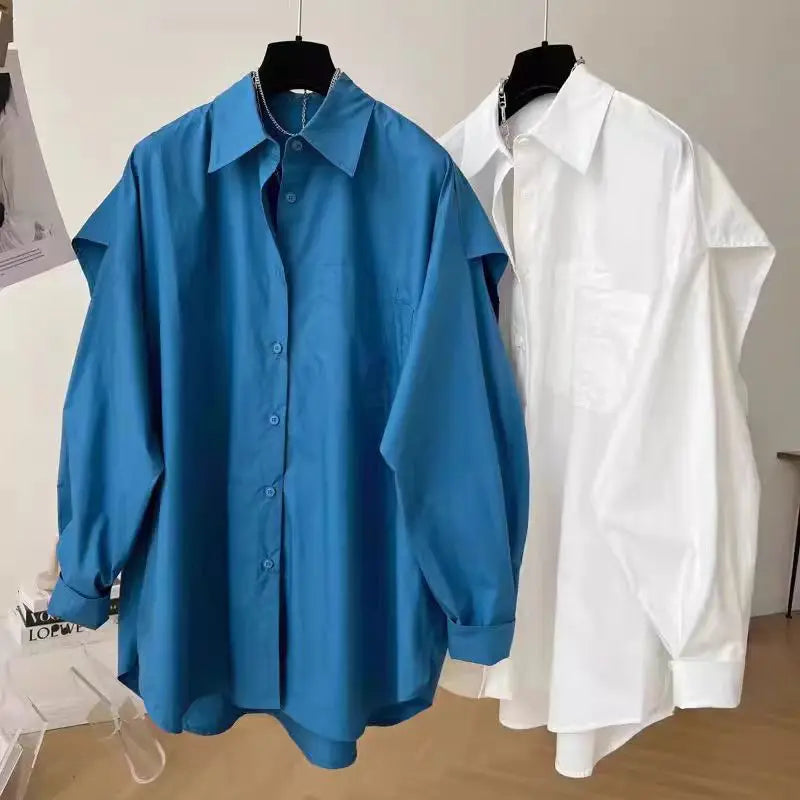 Spring Autumn Casual Chiffon Shirt Women Shirts Fashion Female Long Sleeve Loose Solid Blouse Tops Office Lady